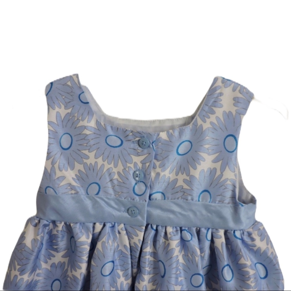 George Toddler Dress Baja Blue Flowers 24M - Picture 3 of 5